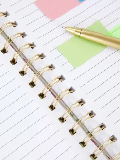 A5-Notizbuch Mit Rosenmuster