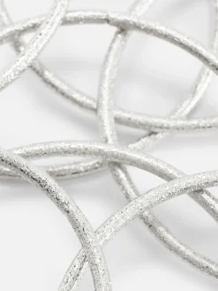 Armreifset In Metallic-Optik