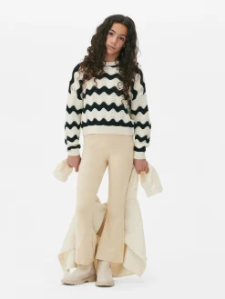 Ausgestellte Jersey-Leggings