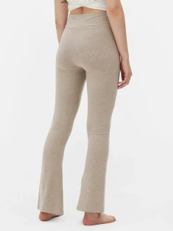 Ausgestellte Leggings Mit Hohem Bund