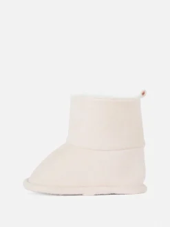 Babystiefel Mit Kunstfellbesatz