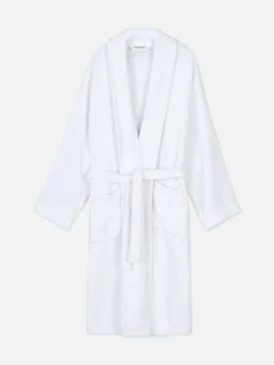 Bademantel Aus Baumwollfrottee