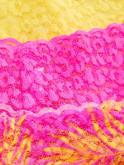 Bandeau-Tangas Aus Spitze, 3er-Pack