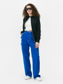 Basic Kapuzenpullover Mit Reißverschluss