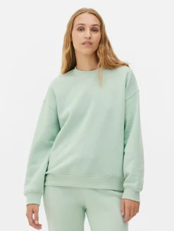 Basic-Sweatshirt Mit Rundhalsausschnitt