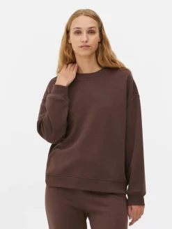 Basic-Sweatshirt Mit Rundhalsausschnitt