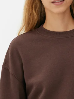 Basic-Sweatshirt Mit Rundhalsausschnitt