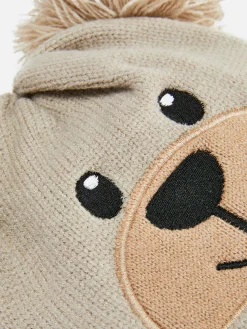 Beanie Im Bärendesign Mit Bommeln