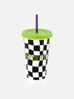 „Beetlejuice“ Becher Mit Trinkhalm