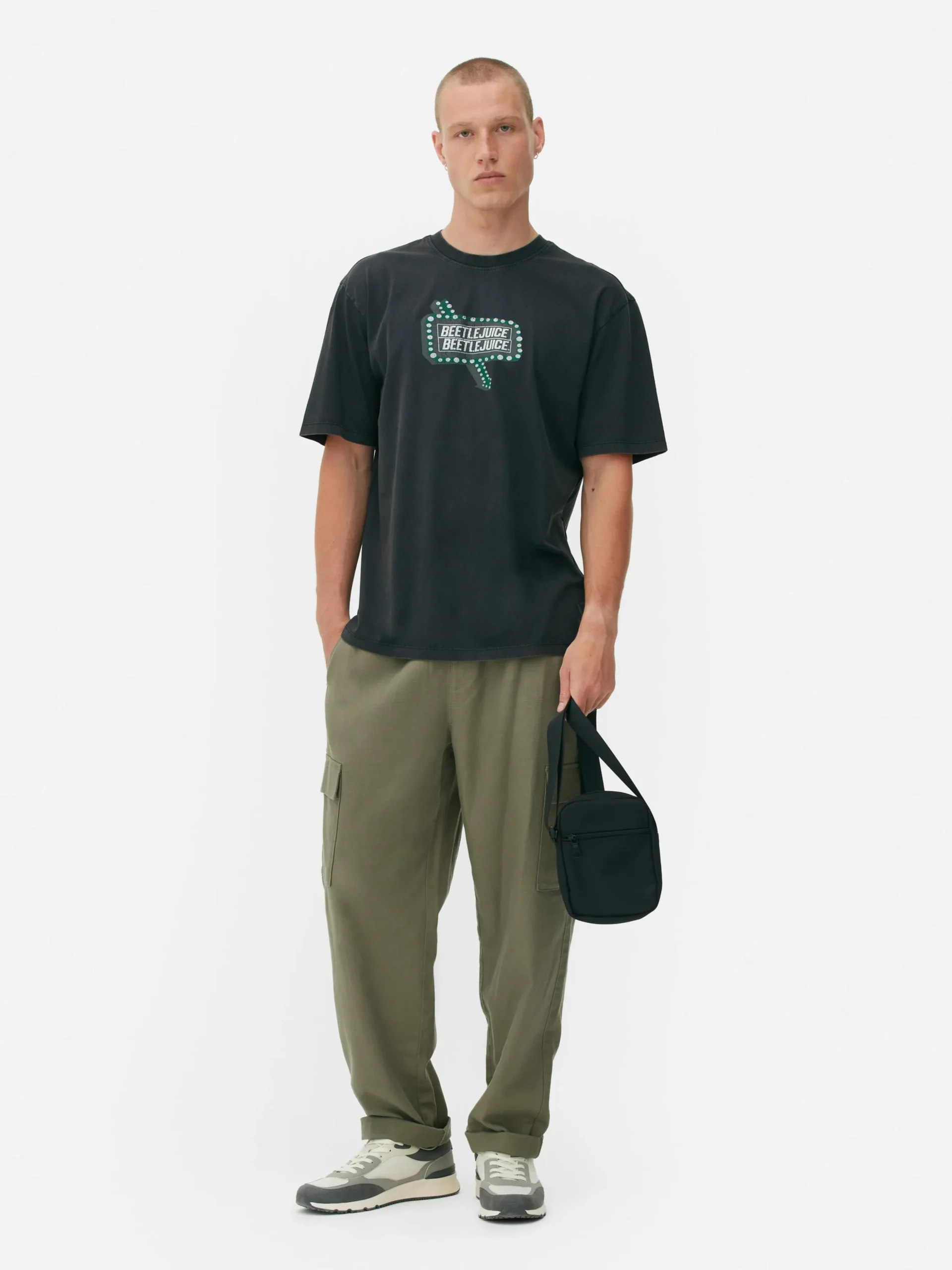 „Beetlejuice“ T-Shirt In Verwaschener Optik