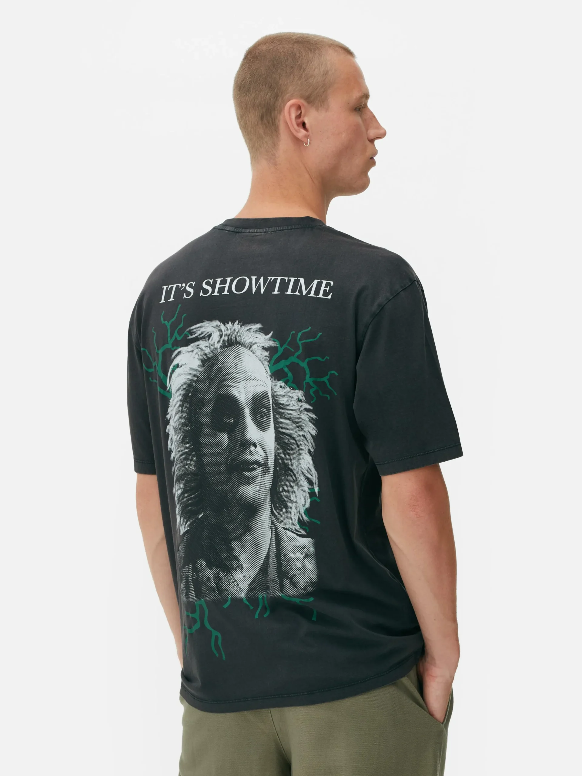 „Beetlejuice“ T-Shirt In Verwaschener Optik