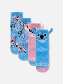 Bequeme „Disney Stitch & Engel“ Socken, 2er-Pack