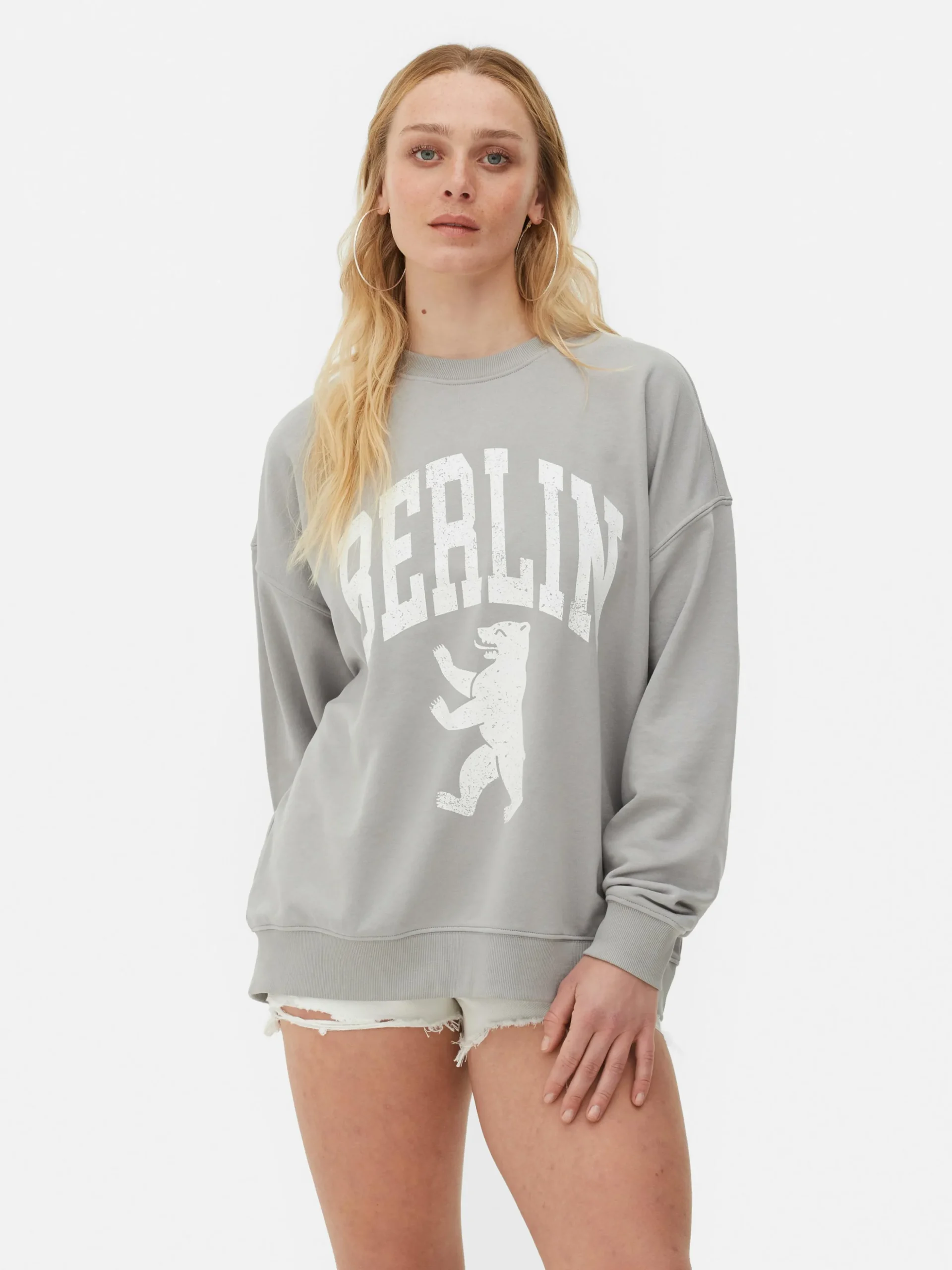 „Berlin“ Sweatshirt Im Oversized-Look
