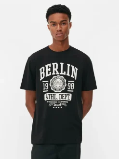 „Berlin“ T-Shirt Im College-Stil