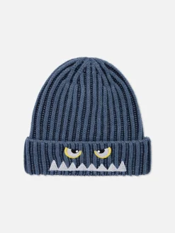 Bestickte Strickbeanie