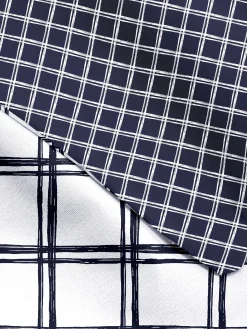 Bettwäsche Mit Fensterkaromuster, Kingsize