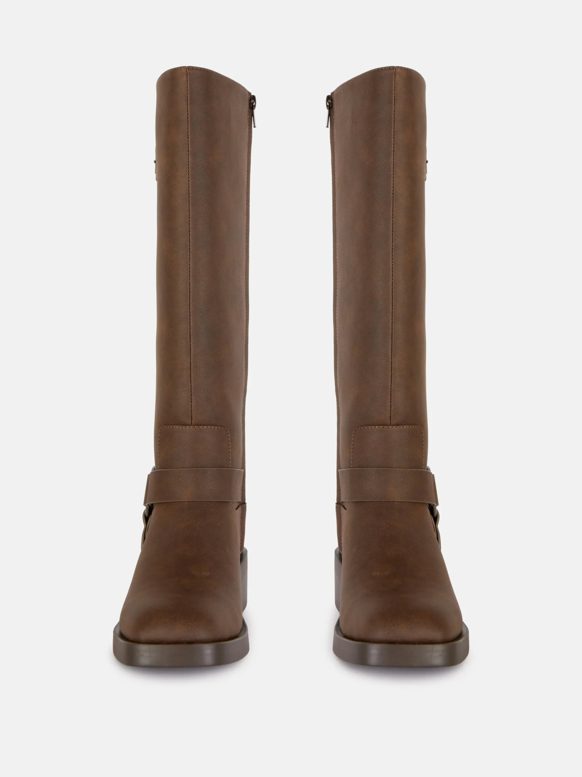 Bikerstiefel Mit Eckiger Zehenpartie