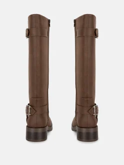 Bikerstiefel Mit Eckiger Zehenpartie