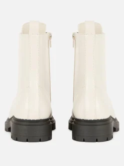 Bikerstiefel Zum Schnüren