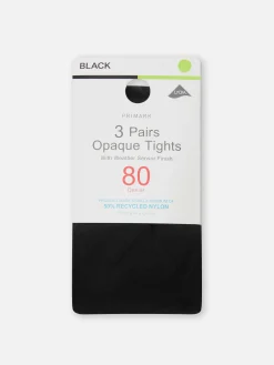 Blickdichte Strumpfhose, 80 Den, 3er-Pack