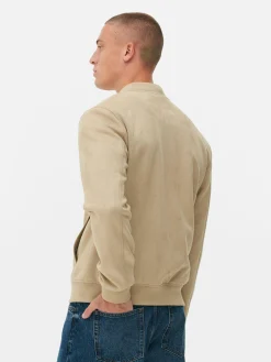 Bomberjacke In Wildleder-Optik