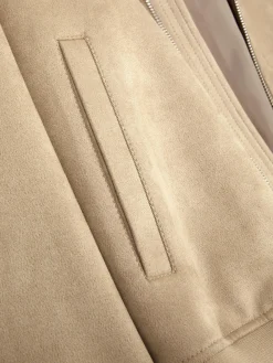 Bomberjacke In Wildleder-Optik