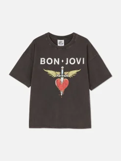 „Bon Jovi“ T-Shirt Im Oversized-Look