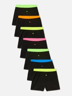 Boxershorts In Neonfarben, 7er-Pack
