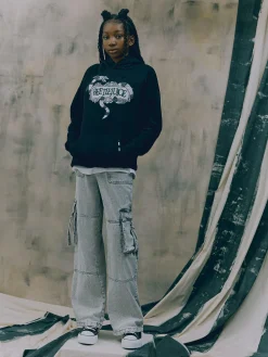 Buntes „Beetlejuice“ Hoodie Mit Grafik