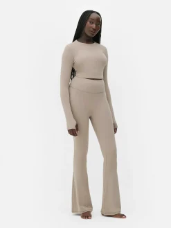 Butterweiches, Langärmeliges „Rita Ora“ Sport-Top