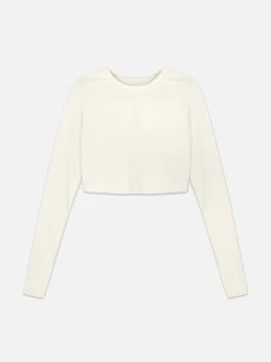 Butterweiches, Langärmeliges „Rita Ora“ Sport-Top