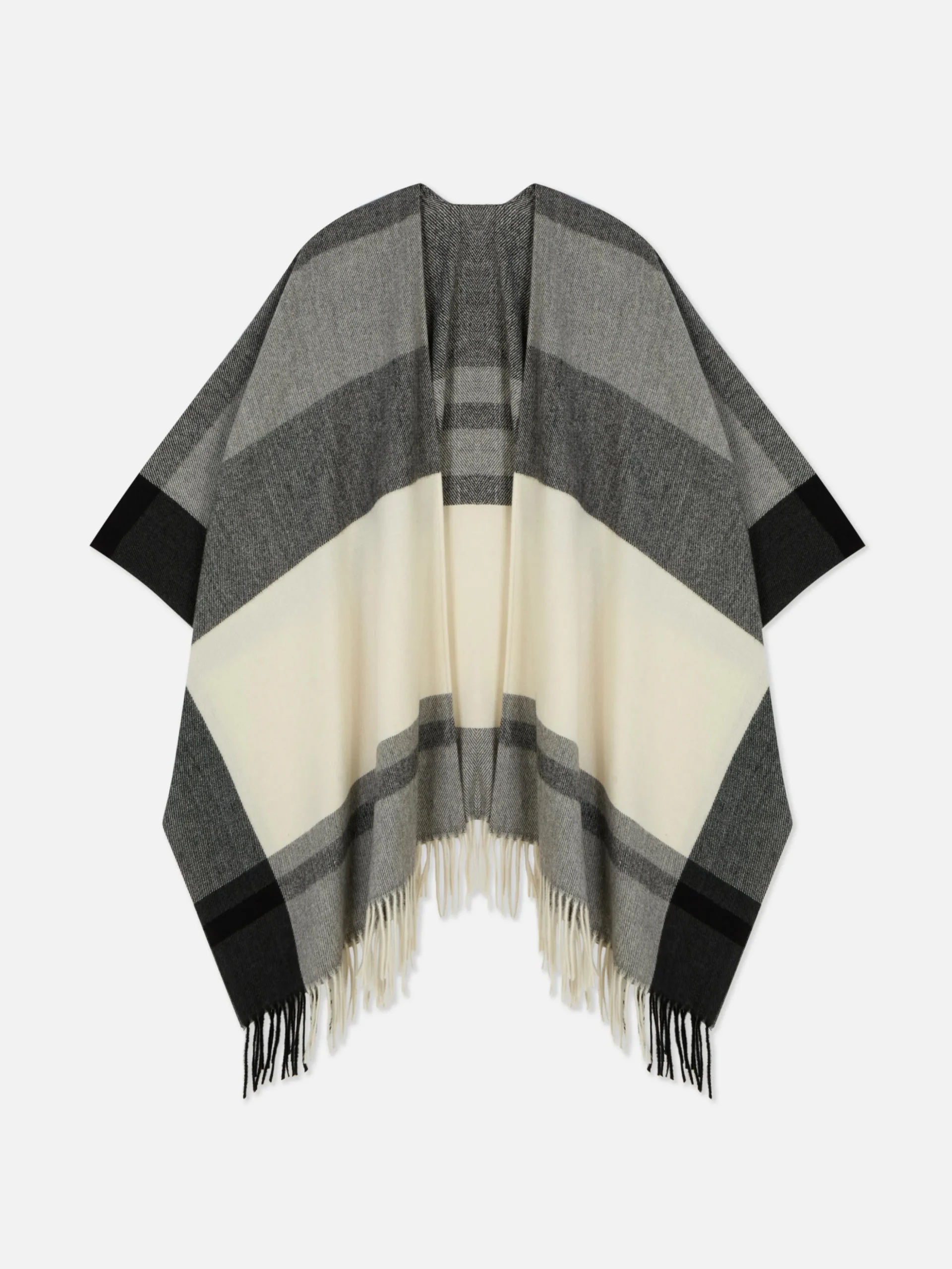 Cape-Schal Mit Karomuster