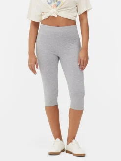 Capri-Kurzleggings Mit Hohem Bund