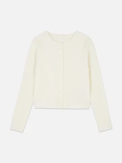 Cardigan Mit Zopfmuster