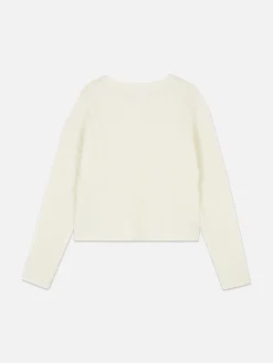 Cardigan Mit Zopfmuster