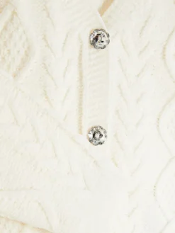 Cardigan Mit Zopfmuster