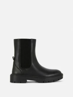 Chelsea Boots Mit Runder Zehenpartie