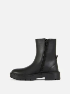 Chelsea Boots Mit Runder Zehenpartie