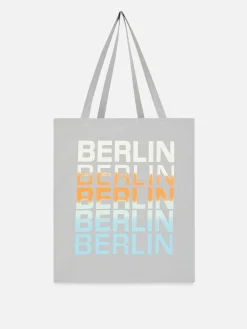 City-Tragetasche Aus Canvas