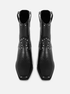 Cowboy-Stiefeletten Mit Nieten