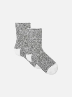 Crew-Socken Aus Bouclé, 2er-Pack