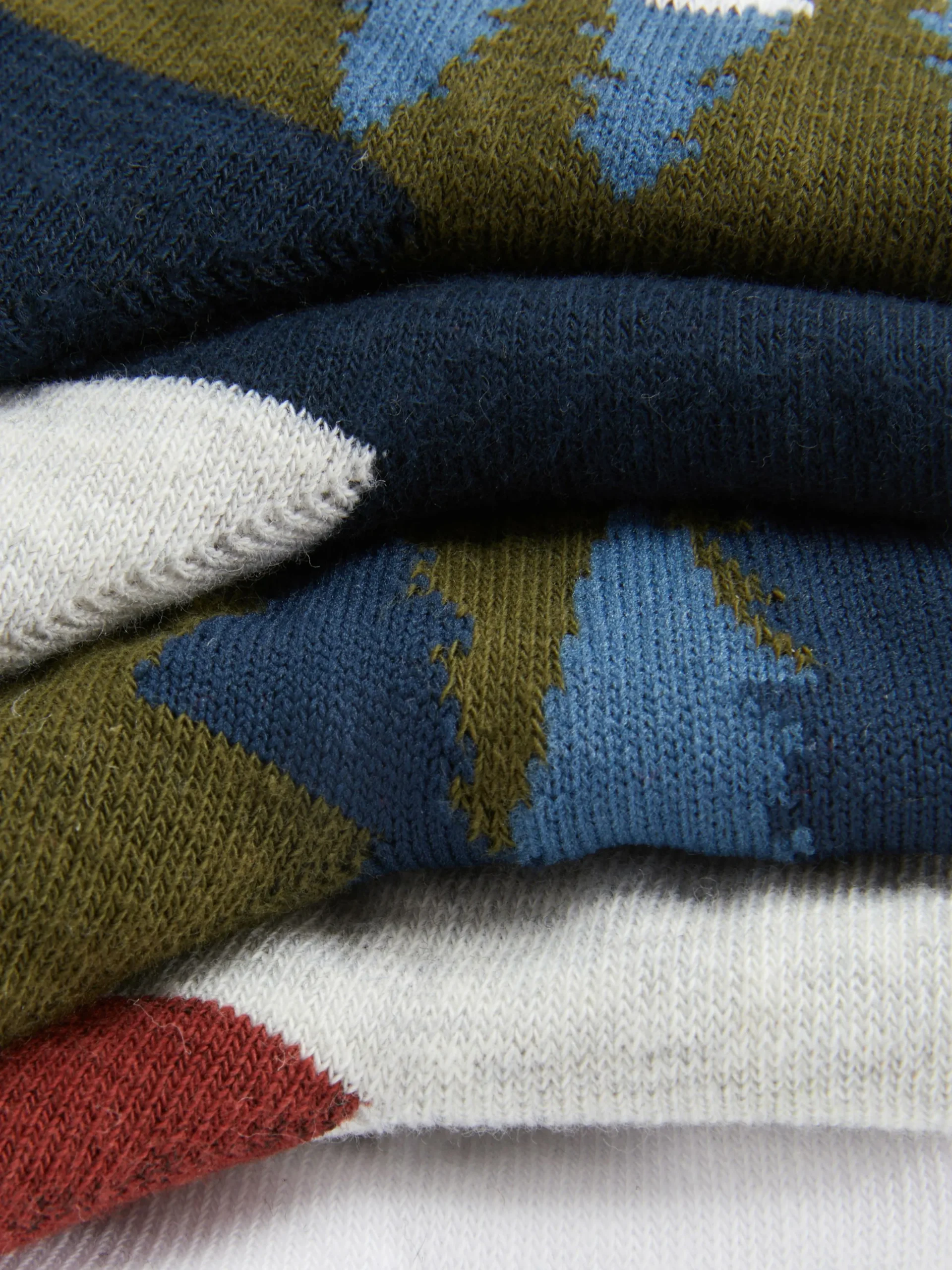 Crewsocken Mit Landschafts-Grafik, 5er-Pack