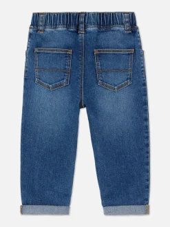 Denim-Jeans Mit Umschlag