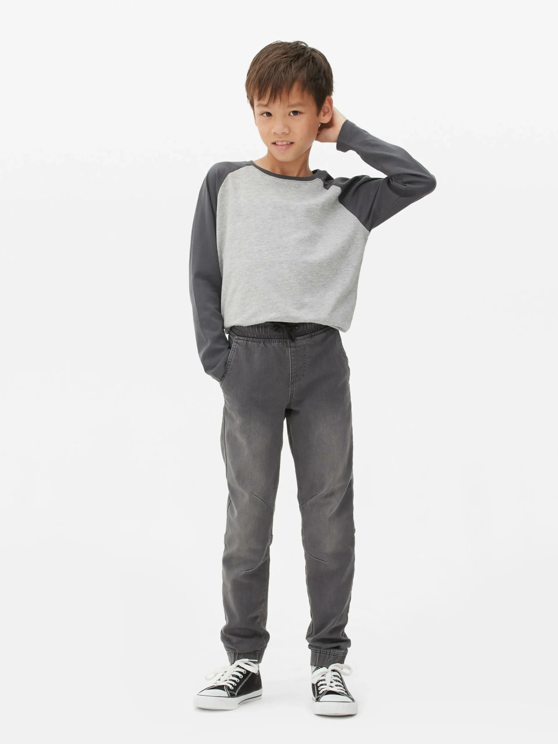 Denim-Jeggings Mit Kordelzug