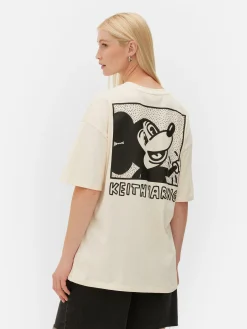 „Disney Mickey Maus X Keith Haring“ T-Shirt Im Oversized-Look