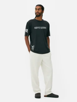 „Disney Micky Maus X Keith Haring“ T-Shirt Mit Acid-Waschung