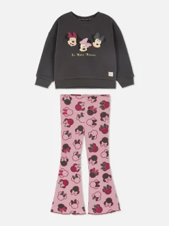 „Disney Minnie Maus“ Rundhalsshirt Und Leggings Im Set