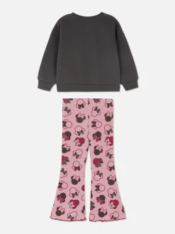 „Disney Minnie Maus“ Rundhalsshirt Und Leggings Im Set