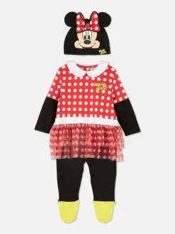 „Disney Minnie Maus“ Schlafanzug Und Mütze Im Set