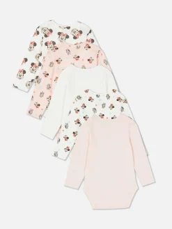 „Disney Minnie Maus Und Daisy Duck“ Bodys, 5er-Pack